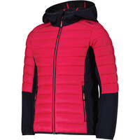 Cmp chaqueta outdoor niño KID G JACKET HYBRID FIX HOOD ROJO vista detalle