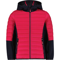 Cmp chaqueta outdoor niño KID G JACKET HYBRID FIX HOOD ROJO vista frontal