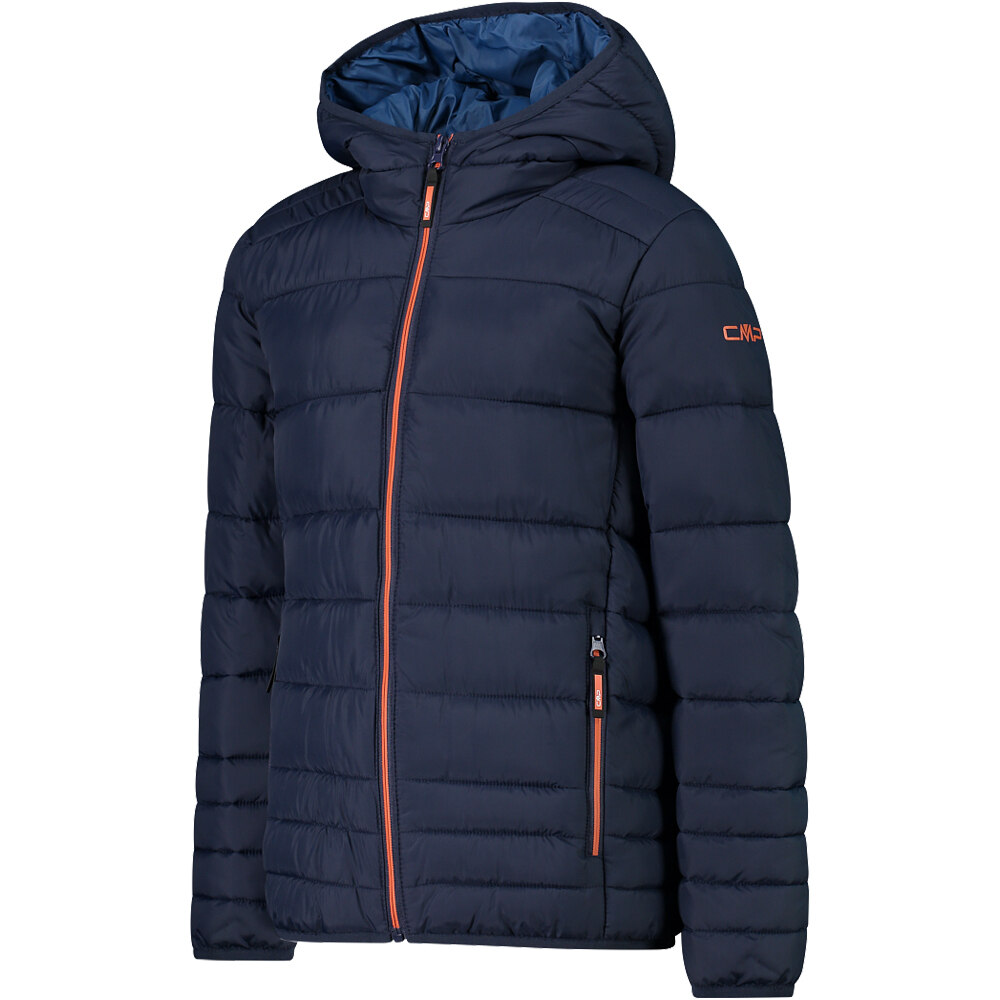 Cmp chaqueta outdoor niño KID JACKET FIX HOOD AZUL vista detalle