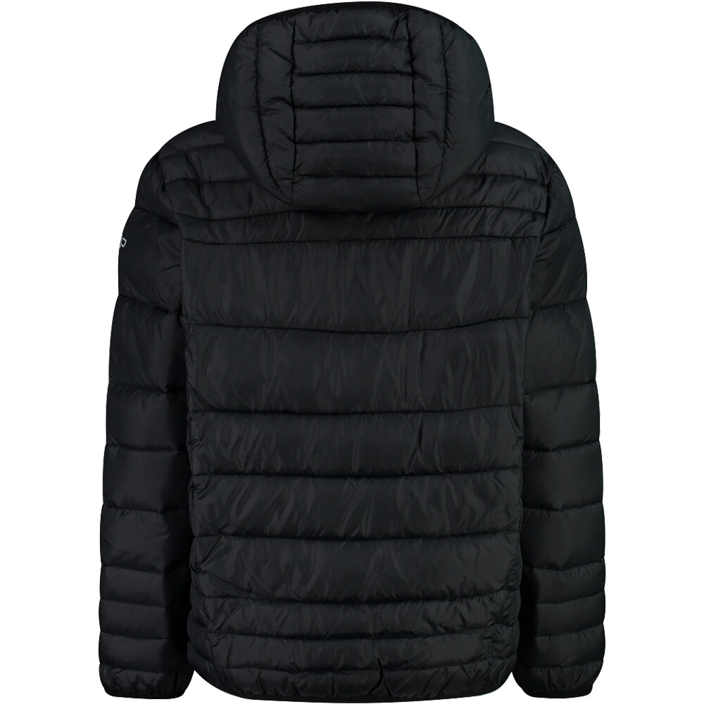 Cmp chaqueta outdoor niño KID JACKET FIX HOOD NEGRO vista trasera