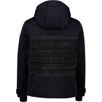 Cmp chaqueta softshell hombre MAN JACKET FIX HOOD NEGRO vista trasera