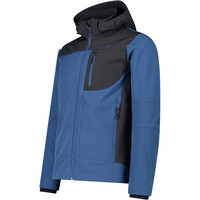 Cmp chaqueta softshell hombre MAN JACKET ZIP HOOD AZUL vista detalle