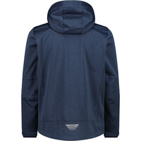 Cmp chaqueta softshell hombre MAN JACKET ZIP HOOD AZUL vista trasera