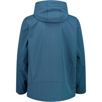 Cmp chaqueta softshell hombre MAN JACKET ZIP HOOD AZUL vista trasera