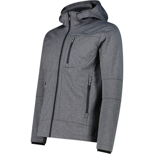Cmp chaqueta softshell hombre MAN JACKET ZIP HOOD GRIS