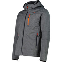 Cmp chaqueta softshell hombre MAN JACKET ZIP HOOD GRIS vista detalle