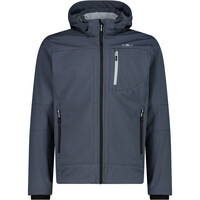 Cmp chaqueta softshell hombre MAN JACKET ZIP HOOD GRIS vista frontal