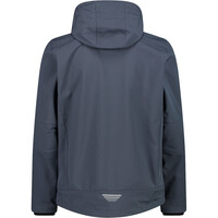 Cmp chaqueta softshell hombre MAN JACKET ZIP HOOD GRIS vista trasera