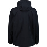 Cmp chaqueta softshell hombre MAN JACKET ZIP HOOD GRIS vista trasera