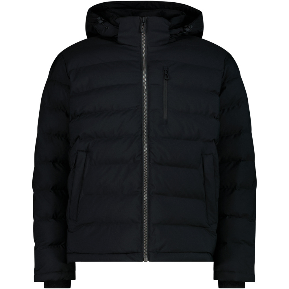 Cmp chaqueta softshell hombre MAN JACKET ZIP HOOD NEGRO vista frontal
