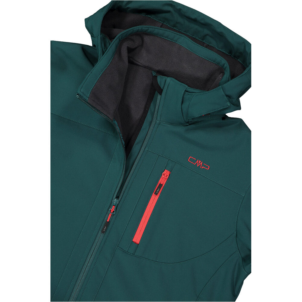 Cmp chaqueta softshell hombre MAN JACKET ZIP HOOD VERDE 03