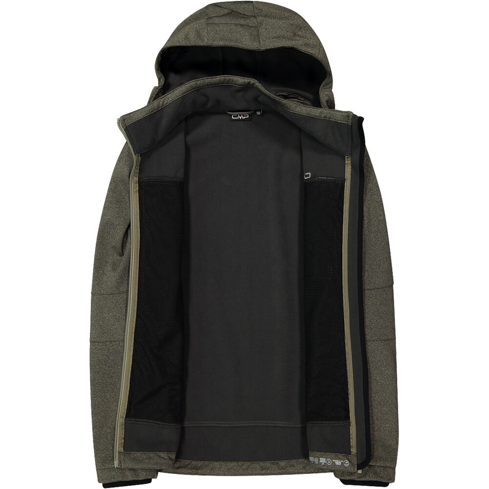 Cmp chaqueta softshell hombre MAN JACKET ZIP HOOD VERDE 03