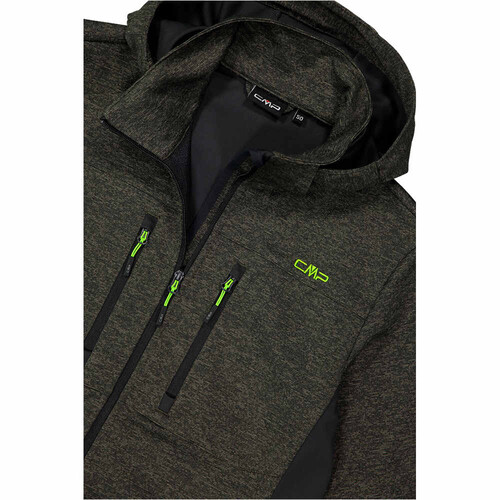 CMP MAN JACKET ZIP HOOD verde