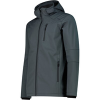 Cmp chaqueta softshell hombre MAN JACKET ZIP HOOD VERDE vista detalle