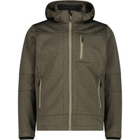 Cmp chaqueta softshell hombre MAN JACKET ZIP HOOD VERDE vista frontal