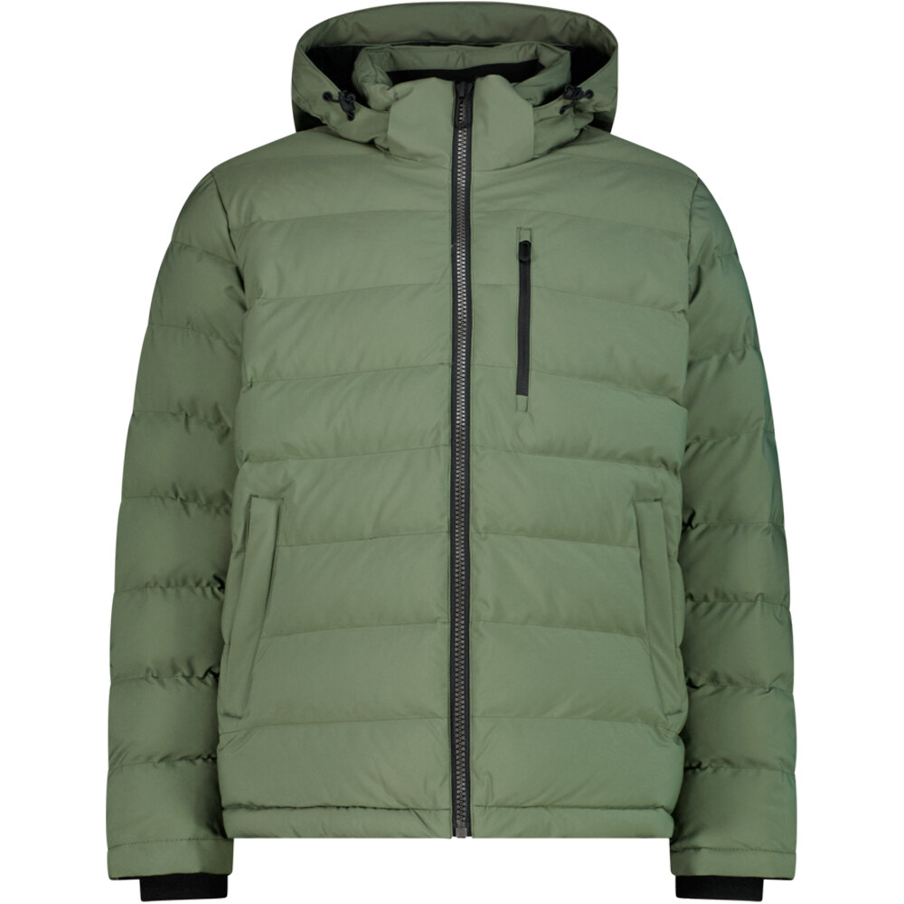 Cmp chaqueta softshell hombre MAN JACKET ZIP HOOD VERDE vista frontal