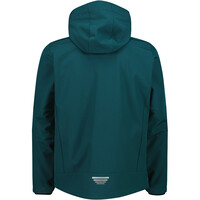 Cmp chaqueta softshell hombre MAN JACKET ZIP HOOD VERDE vista trasera