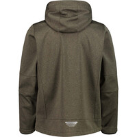 Cmp chaqueta softshell hombre MAN JACKET ZIP HOOD VERDE vista trasera