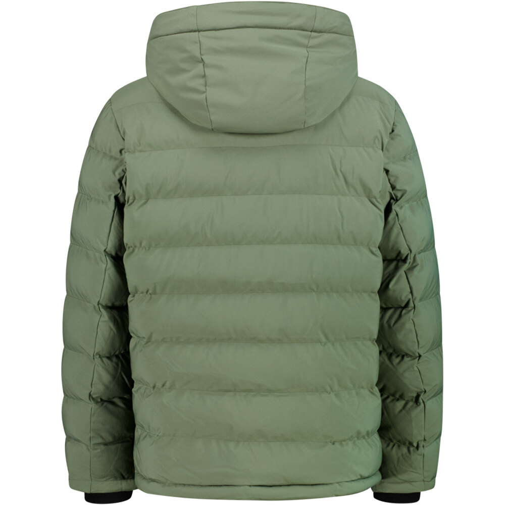 Cmp chaqueta softshell hombre MAN JACKET ZIP HOOD VERDE vista trasera