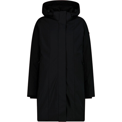 CMP WOMAN COAT ZIP HOOD negro
