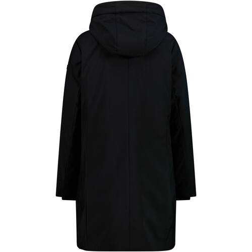 CMP WOMAN COAT ZIP HOOD negro
