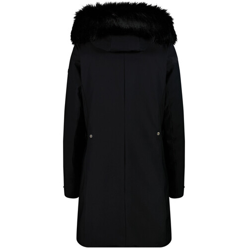CMP WOMAN COAT ZIP HOOD negro