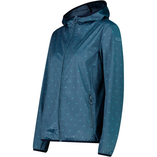 CMP WOMAN JACKET FIX HOOD azul