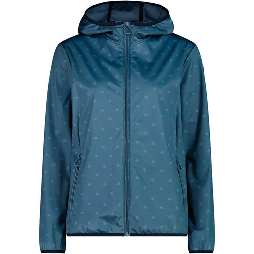 CMP WOMAN JACKET FIX HOOD azul