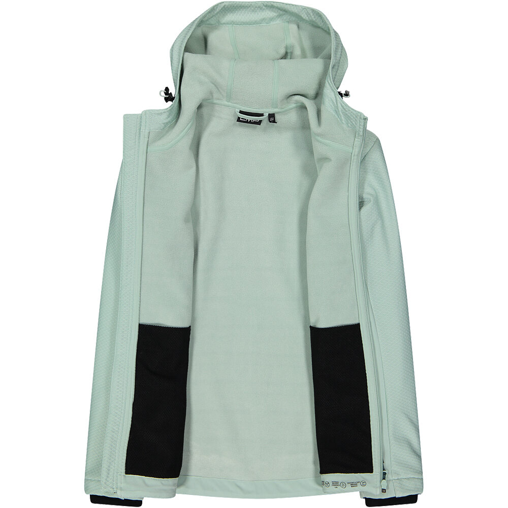 Cmp chaqueta softshell mujer WOMAN JACKET FIX HOOD VERDE 03