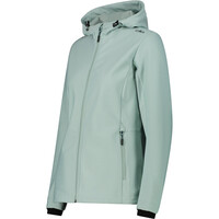 Cmp chaqueta softshell mujer WOMAN JACKET FIX HOOD VERDE vista detalle