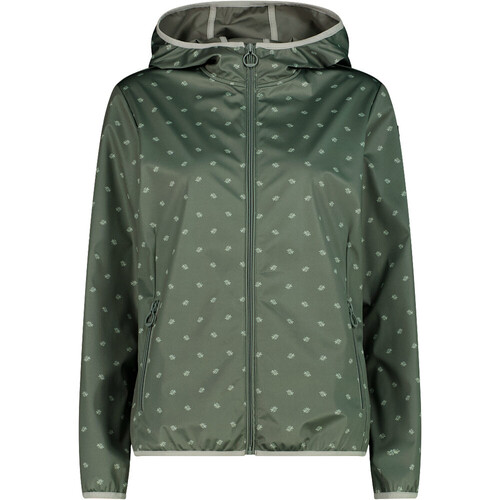 CMP WOMAN JACKET FIX HOOD verde