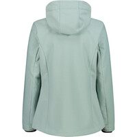Cmp chaqueta softshell mujer WOMAN JACKET FIX HOOD VERDE vista trasera