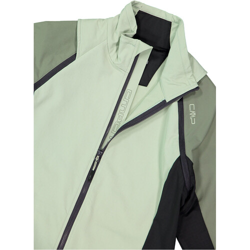 CMP WOMAN JACKET HYBRID WITH DETACHABLE SLEEVES verde