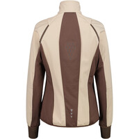 Cmp chaqueta softshell mujer WOMAN JACKET WITH DETACHABLE SLEEVES MARRON vista trasera