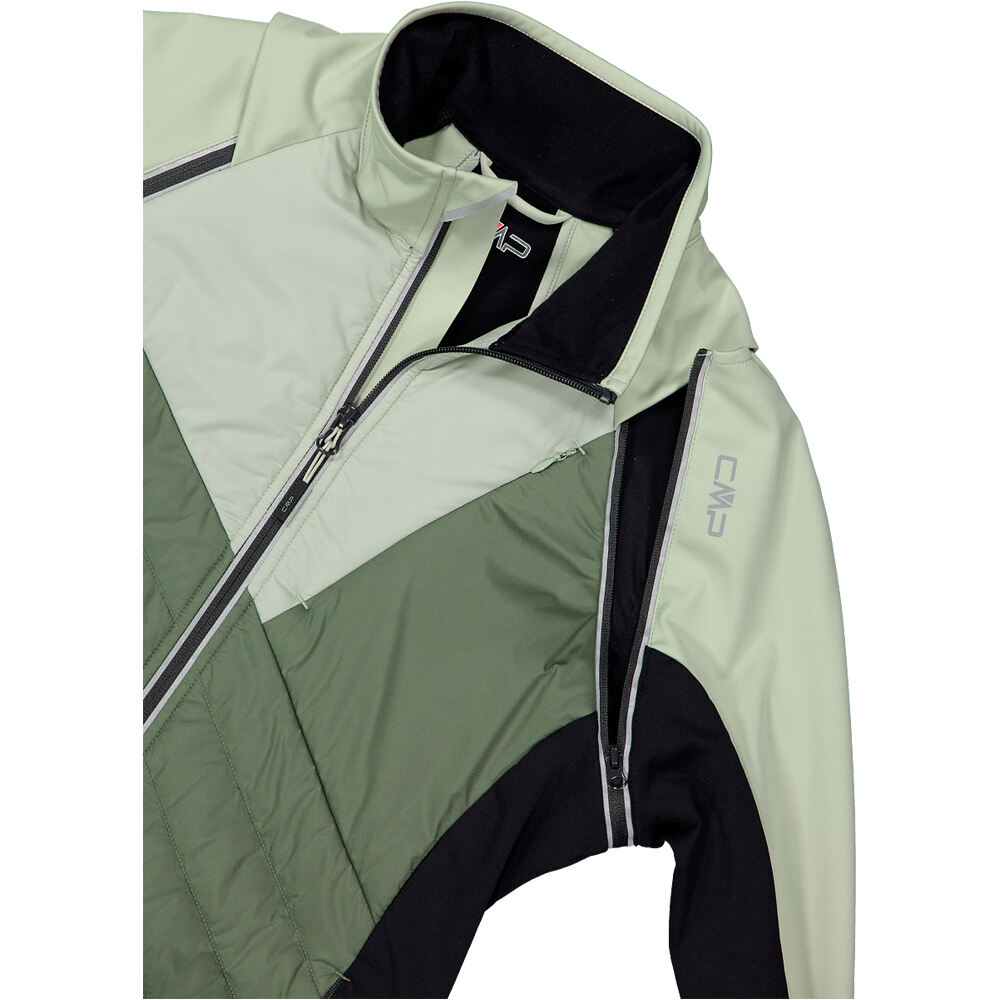 Cmp chaqueta softshell mujer WOMAN JACKET WITH DETACHABLE SLEEVES VERDE 07