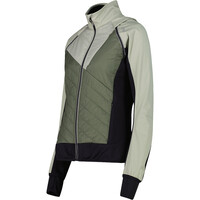 Cmp chaqueta softshell mujer WOMAN JACKET WITH DETACHABLE SLEEVES VERDE vista detalle