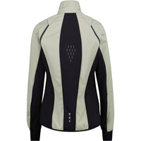 Cmp chaqueta softshell mujer WOMAN JACKET WITH DETACHABLE SLEEVES VERDE vista trasera