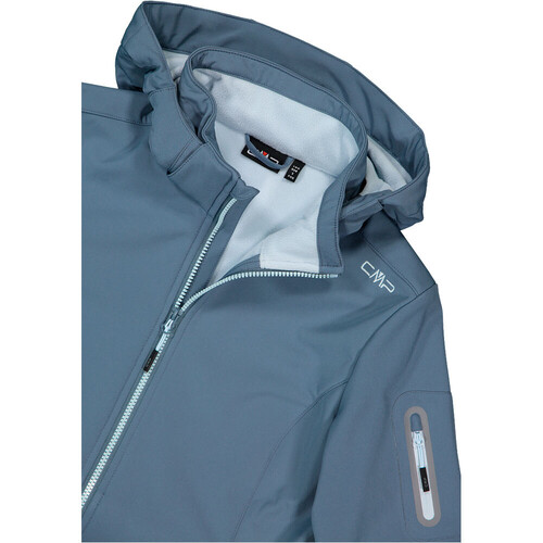 CMP WOMAN JACKET ZIP HOOD azul