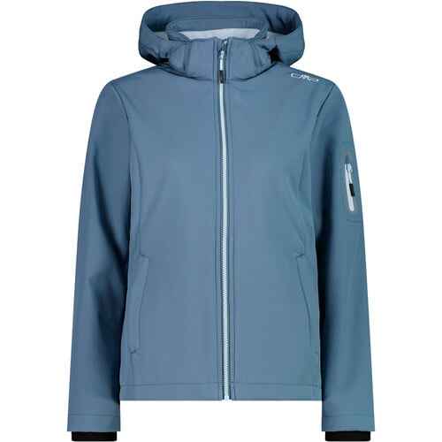 CMP WOMAN JACKET ZIP HOOD azul