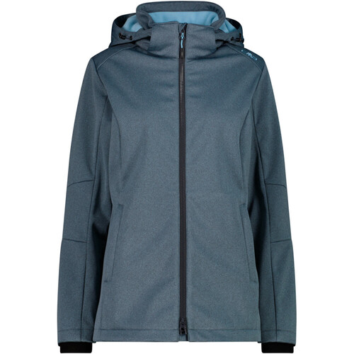 CMP WOMAN JACKET ZIP HOOD azul