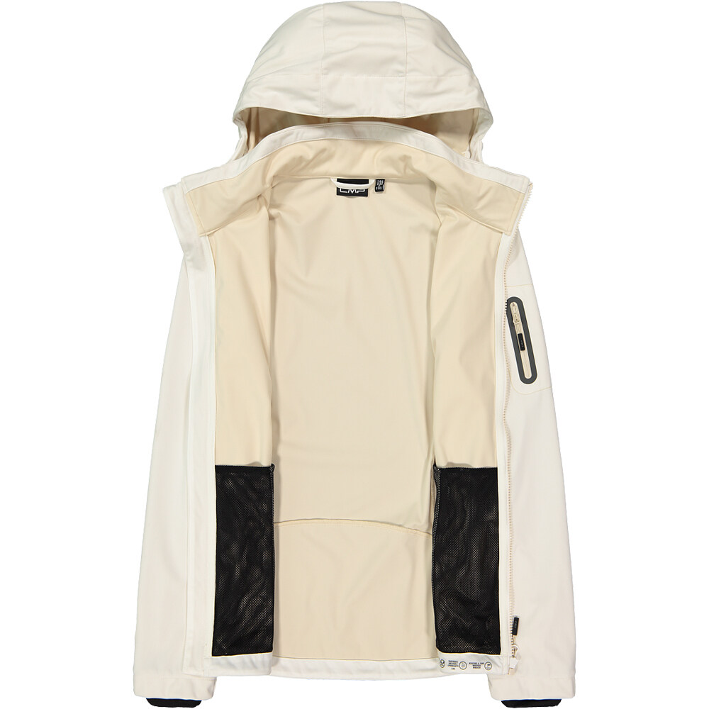 Cmp chaqueta softshell mujer WOMAN JACKET ZIP HOOD BLANCO 03