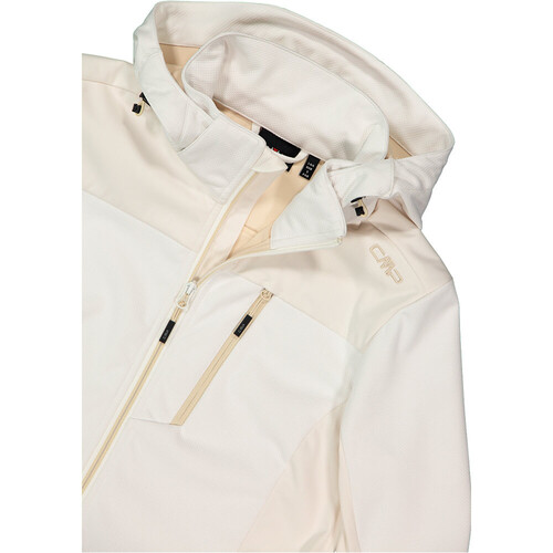 CMP WOMAN JACKET ZIP HOOD blanco
