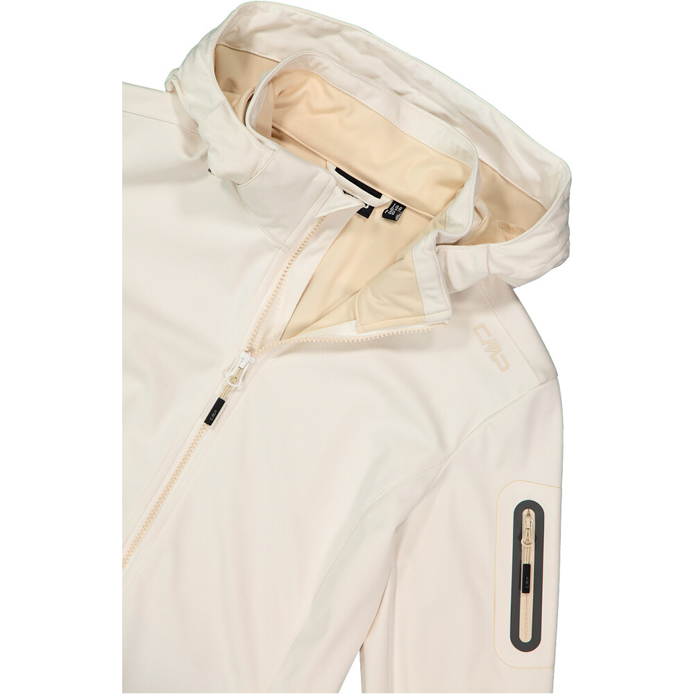 Cmp chaqueta softshell mujer WOMAN JACKET ZIP HOOD BLANCO 04
