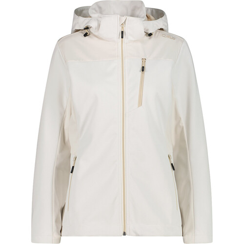 CMP WOMAN JACKET ZIP HOOD blanco
