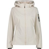 Cmp chaqueta softshell mujer WOMAN JACKET ZIP HOOD BLANCO vista frontal