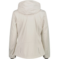 Cmp chaqueta softshell mujer WOMAN JACKET ZIP HOOD BLANCO vista trasera