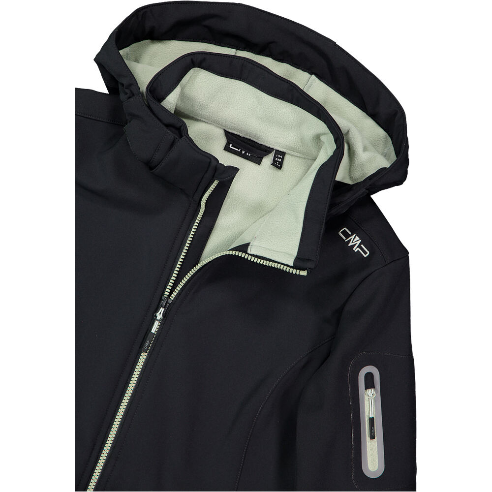 Cmp chaqueta softshell mujer WOMAN JACKET ZIP HOOD GRIS 04
