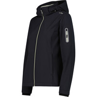 Cmp chaqueta softshell mujer WOMAN JACKET ZIP HOOD GRIS vista detalle
