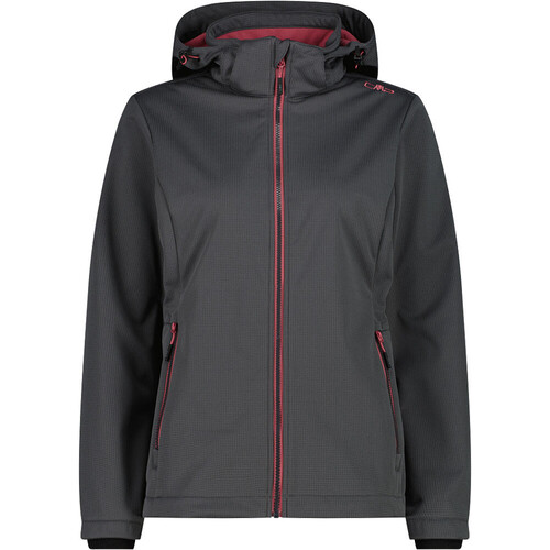 Cmp chaqueta softshell mujer WOMAN JACKET ZIP HOOD GRIS