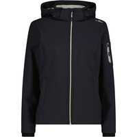Cmp chaqueta softshell mujer WOMAN JACKET ZIP HOOD GRIS vista frontal